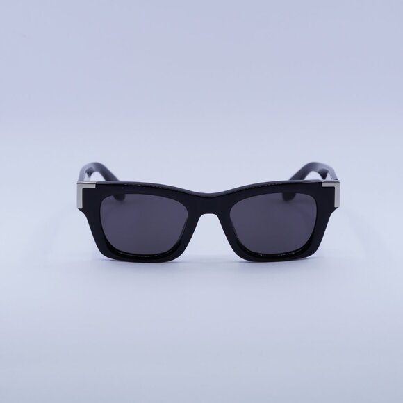 Palm Angels PERI101 WESTPORT 1007 Sunglasses Black Cat Eye Frame, Grey Lenses - Picture 3 of 9